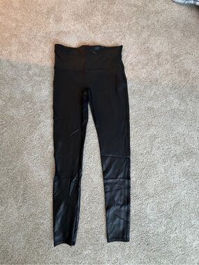 SPANX Metallic (almost leather) Shaping Leggings